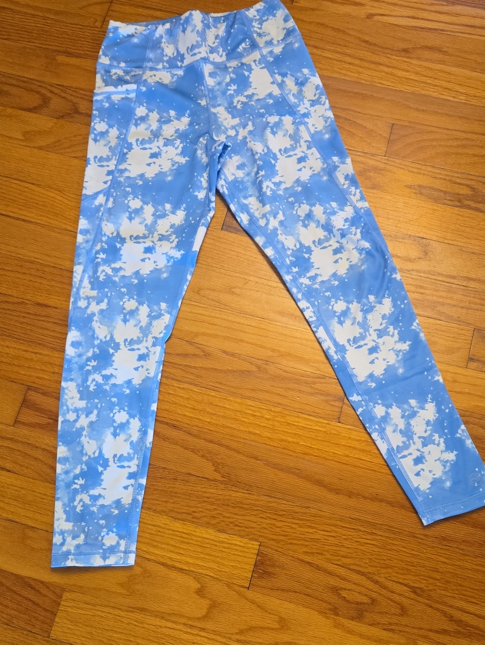 Vineyard Vines Kids Blue and White Printed Leggings